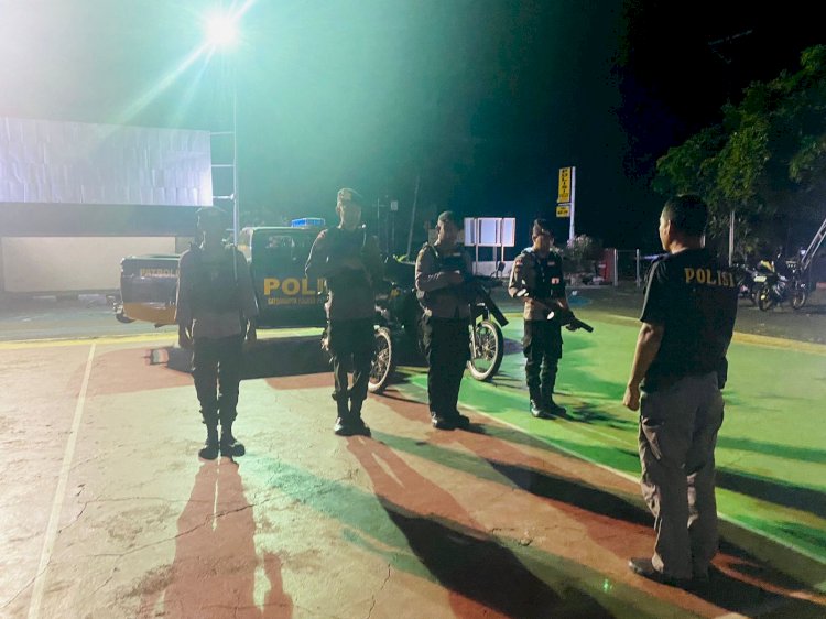 Patroli Lampu Biru, Cara Polres Flotim Dalam Meminimalisir Kejahatan Malam Hari
