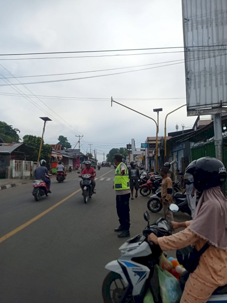 Sinegritas TNI POLRI dan DISHUB Amankan Pekan Suci Semana Santa Larantuka 2023