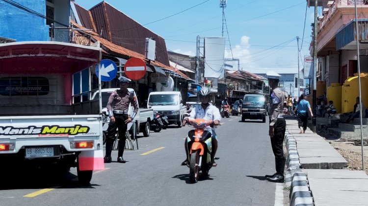 Sinegritas TNI POLRI dan DISHUB Amankan Pekan Suci Semana Santa Larantuka 2023