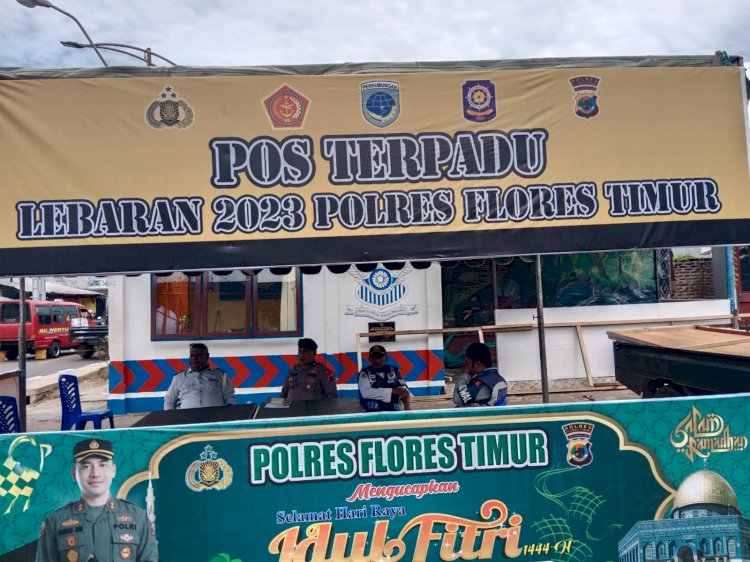 Polres Flotim Dirikan Pos Pengamanan Dalam Rangka Pengamanan Lebaran Di Flores Timur