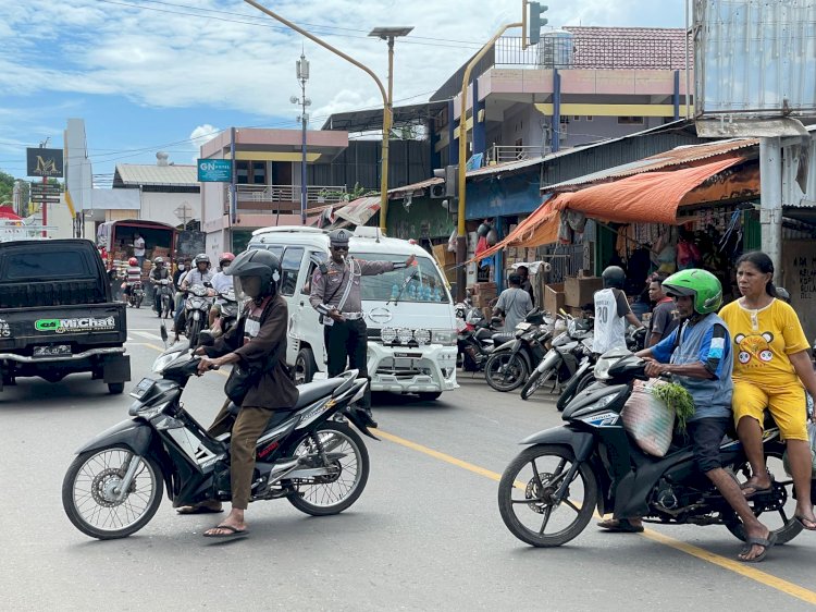 Polres Flotim Dirikan Pos Pengamanan Dalam Rangka Pengamanan Lebaran Di Flores Timur