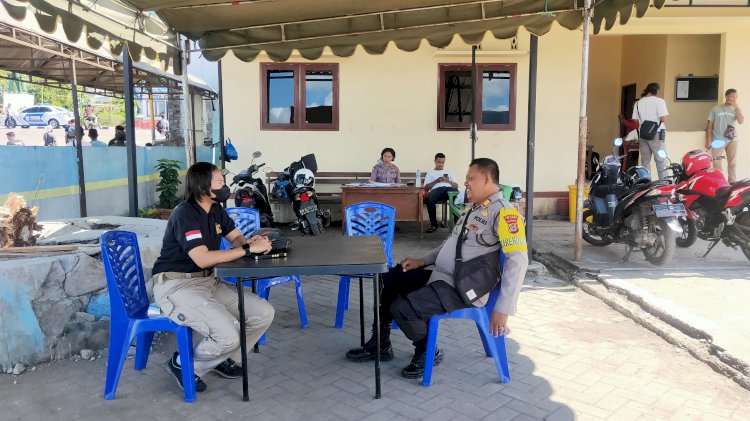 Lancarkan Arus Balik dan Mudik, Polres Flotim Pantau Pengamanan dan Pelayanan Maksimal