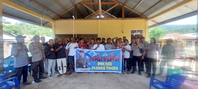 Jumat Curhat Polres Flotim Dengarkan Keluhan Warga Desa Kolaka