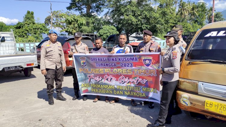 Operasi Bina Kusuma Polres Flotim Mengedepankan Kegiatan Preemtif Dan Preventif Dalam Rangka Penanggulangan Penyakit Masyarakat