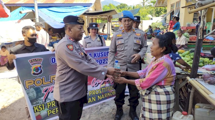 Operasi Bina Kusuma Polres Flotim Mengedepankan Kegiatan Preemtif Dan Preventif Dalam Rangka Penanggulangan Penyakit Masyarakat