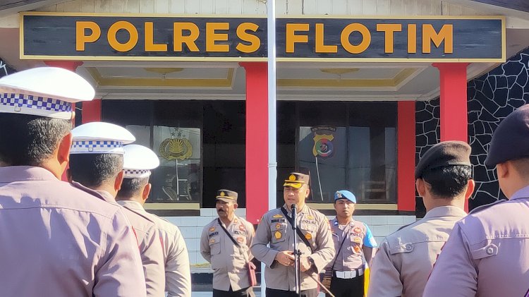 Pimpin Apel Pagi, Ini Arahan Tegas Dari Kapolres Flotim