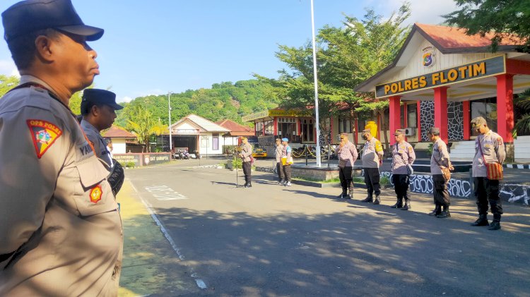 Pimpin Apel Pagi, Ini Arahan Tegas Dari Kapolres Flotim
