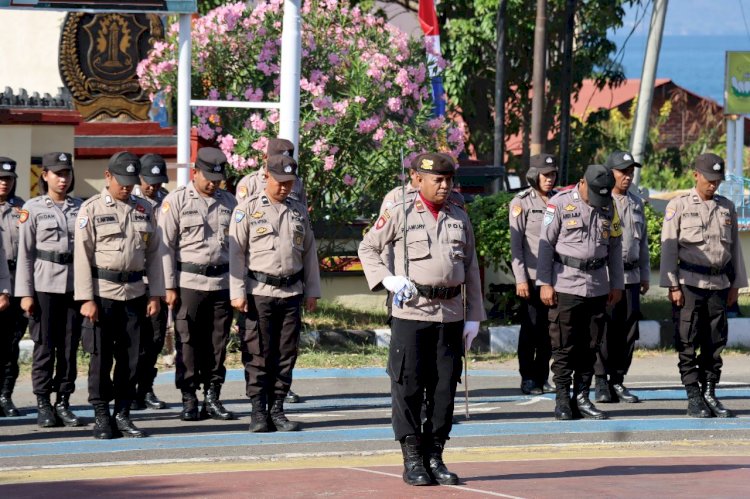 Kapolres Flotim Pimpin Upacara Peringatan Hari Lahir Pancasila tahun 2023