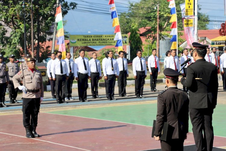 Kapolres Flotim Pimpin Upacara Peringatan Hari Lahir Pancasila tahun 2023