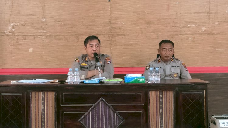 Kapolres Flotim Pimpin Rapat Koordinasi Terkait Kejahatan Tindak Pidana Perdagangan Orang ( TPPO ) Di Wilayah Kabupaten Flores Timur