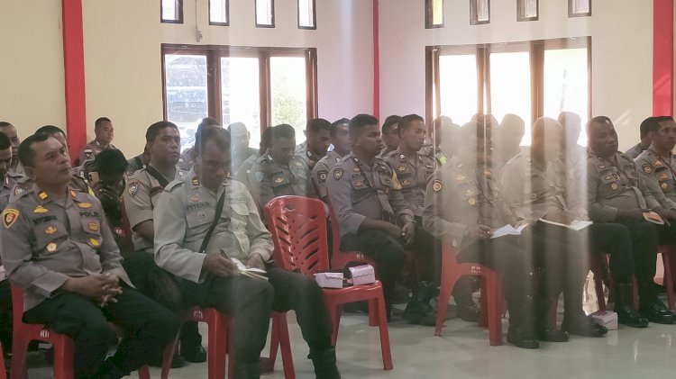 Kapolres Flotim Pimpin Rapat Koordinasi Terkait Kejahatan Tindak Pidana Perdagangan Orang ( TPPO ) Di Wilayah Kabupaten Flores Timur