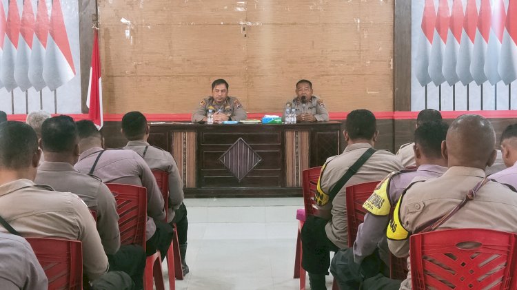 Kapolres Flotim Pimpin Rapat Koordinasi Terkait Kejahatan Tindak Pidana Perdagangan Orang ( TPPO ) Di Wilayah Kabupaten Flores Timur
