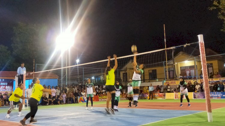 Seru! Kapolres Cup 2023 Flores Timur, Klub Voli Saling “Uji Skor”