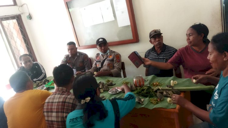 Jalin Kemitraan, Bhabinkamtibmas Polsek Adonara Sambangi Pemerintahan Witihama