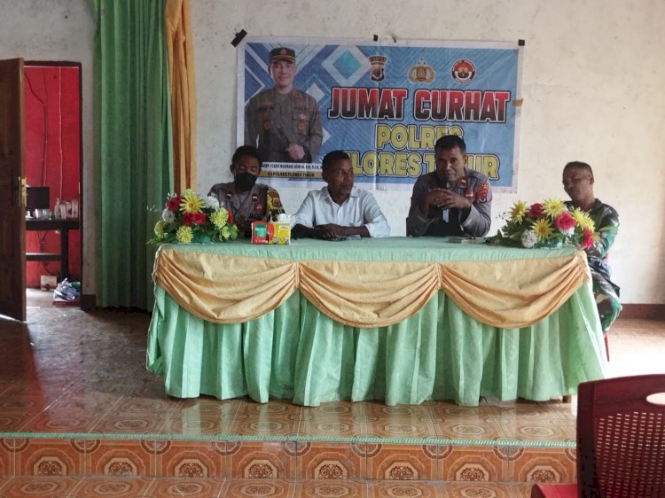 Dalam Jumat Curhat, Kapolres Flores Timur Ajak Warga Waspada TPPO!