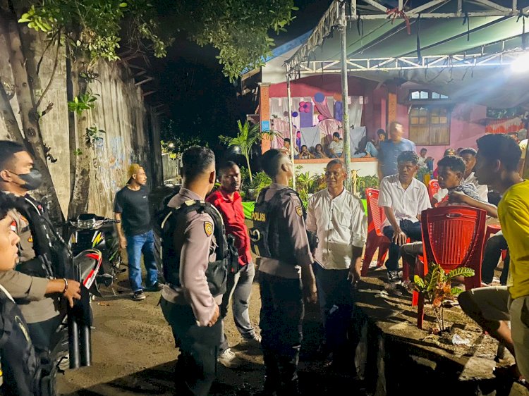 Patroli Lampu Biru Polres Flotim Amankan Situasi Kota Eliminir Gangguan Kamtibmas
