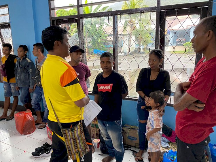 Tim Satgas Polres Flotim Menghimbau Masyarakat Untuk Mewaspadai TPPO