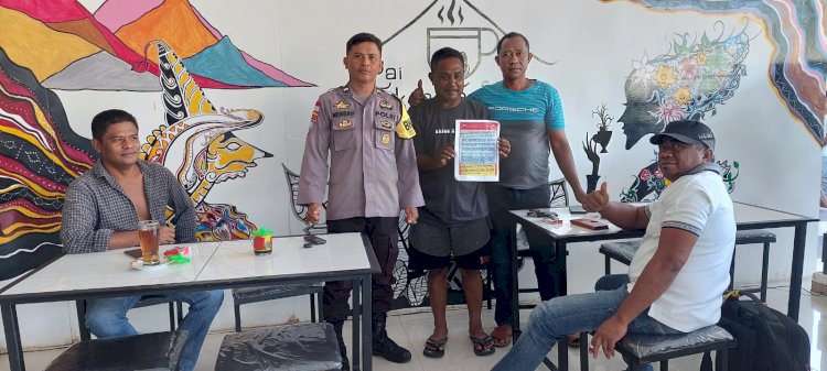 Bhabinkamtibmas Berikan Himbauan Pentingnya Pengetahuan Masyarakat Tentang Bahaya TPPO