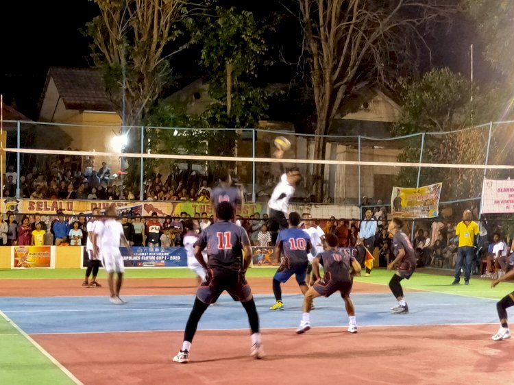 Kapolres Cup 2023! Voli Putra - Putri Tekuk Tim Lawan Melalui 5 Set