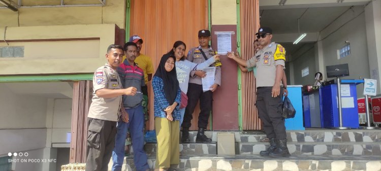 Salah Satu Bentuk Sosialisasi Pencegahan TPPO, Anggota Polsek Adonara Timur Lakukan Patroli Dan Himbauan Di Hari Pasar