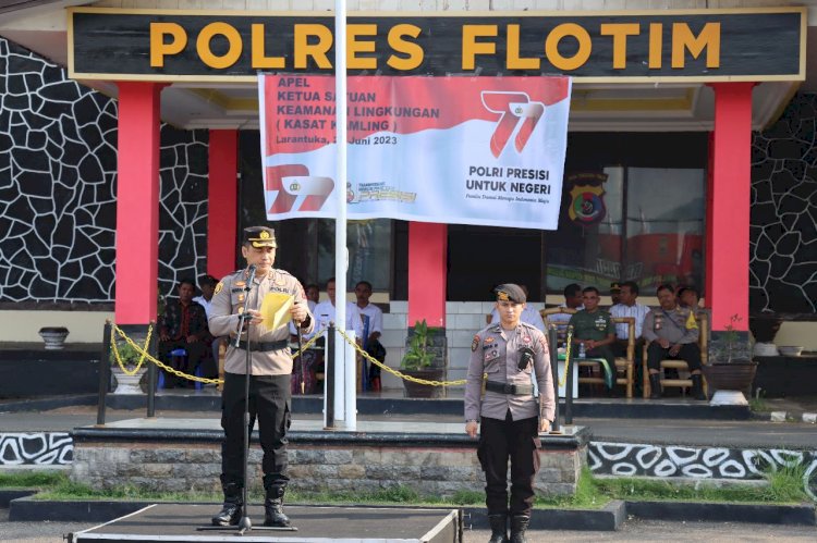 APEL KETUA SATUAN KEAMANAN LINGKUNGAN SECARA SERENTAK TAHUN 2023