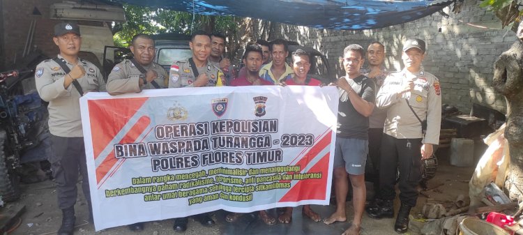 Ciptakan Situasi Kondusif, Polres Flotim Gencar Lakukan Operasi Bina Waspada Turangga 2023