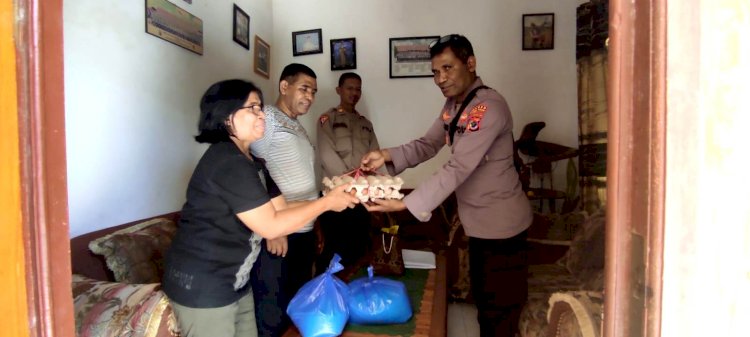 Tim Anjangsana Polres Flotim Kunjungi Purnawirawan dan Warakauri