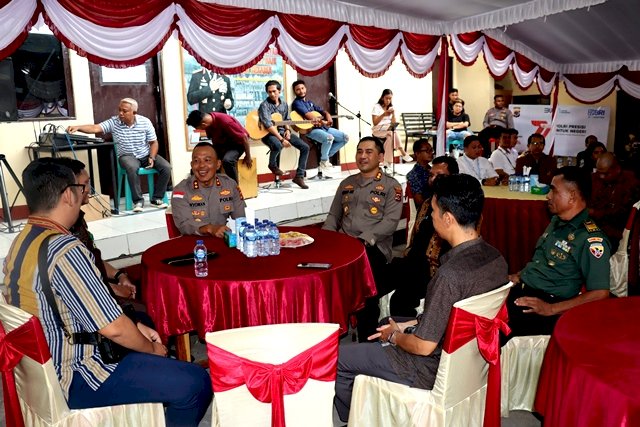 Pisah sambut Kapolres Flotim Lama dan Baru di Taman Presisi Mako Polres Flores Timur