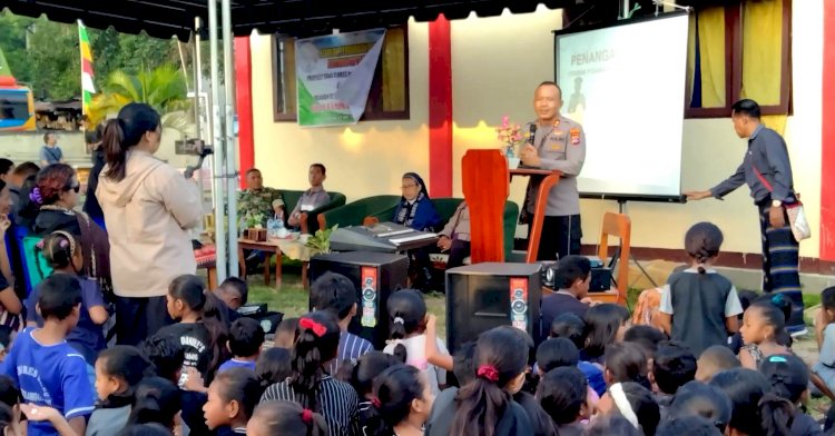 Dukung Pemberantasan TPPO, Kapolres Flotim Hadir Beri Pencerahan Dihari Anti Perdagangan Orang Sedunia Tahun 2023