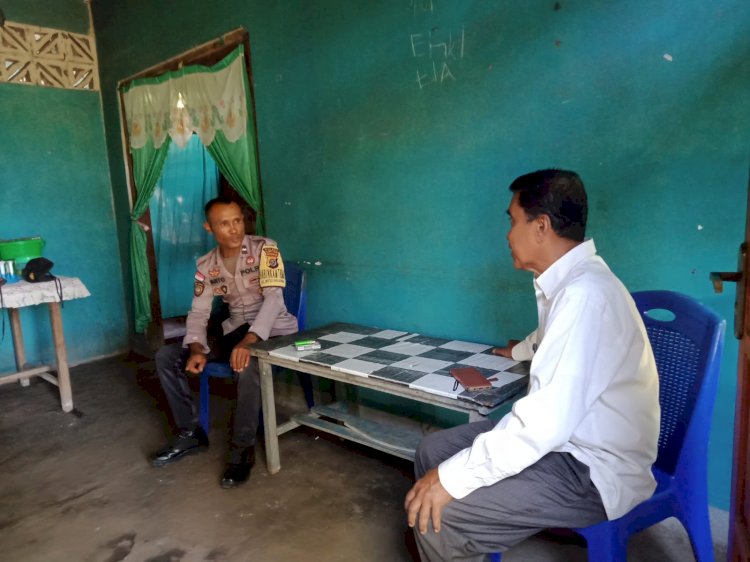 Bhabinkamtibmas Himbau Situasi Keamanan Dan Ketertiban Masyarakat Di Lingkungan Masyarakat Desanya