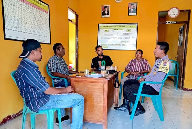 Bhabinkamtibmas Desa Klukeng Nuking Ajak Warganya Waspada Terhadap TPPO