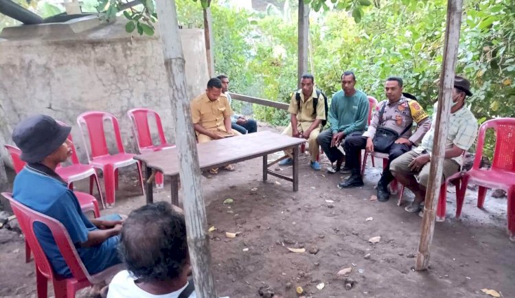 Sambang dan Dialog Interaktif Dengan Kelompok Tani Gelekat, Ini Pesan Bhabinkamtibmas