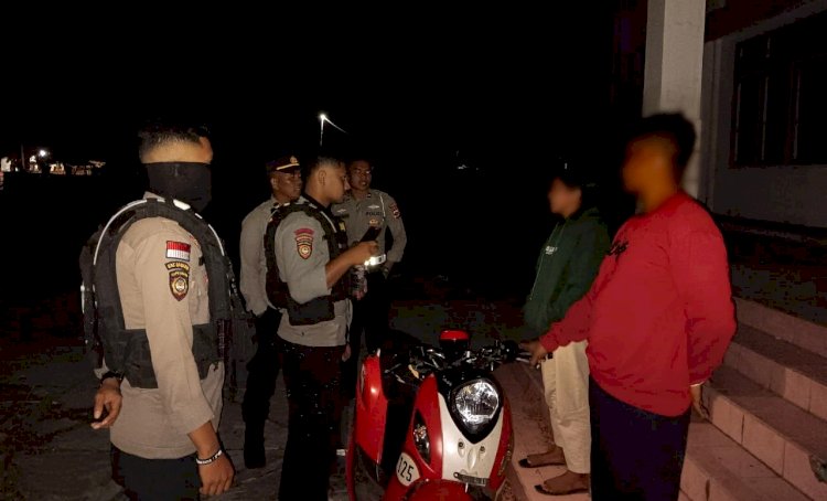 Patroli Rutin Polres FLotim Berhasil Hilangkan Potensi Ancaman dan Gangguan Malam Hari