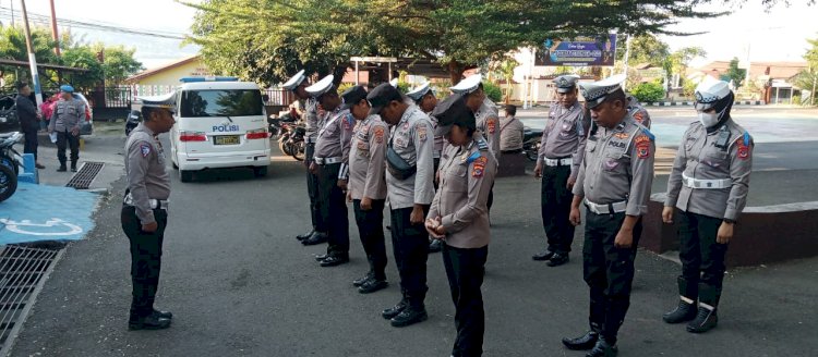 Ciptakan Keamanan, Keselamatan, Ketertiban Dan Kelancaran Berlalu Lintas, Tim Personil Polres Flotim Laksanakan Gelar Operasi Zebra Turangga 2023