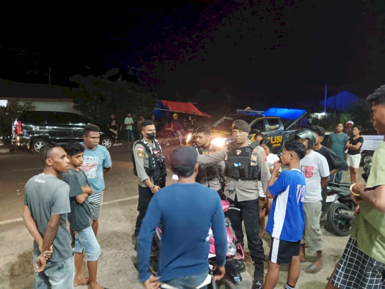 Jaga Situasi Tetap Kondusif, Sat Samapta Polres Flotim Sambangi Pemuda Nagi