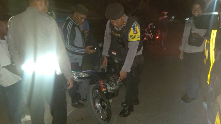 Tingkatkan Keamanan, Polres Flotim Gencar Lakukan Operasi Pekat Di Malam Hari