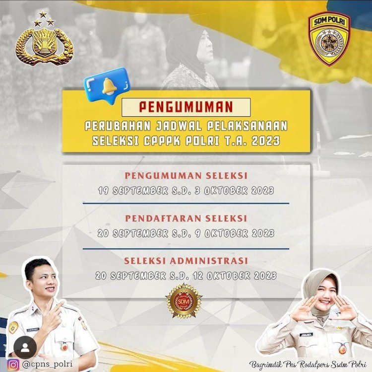 Pengumuman Pelaksanaan Seleksi PPPK Polri Tahun 2023