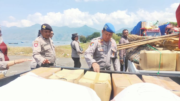 Satgas Ops Pekat Polres Flotim Lakukan Pengawasan Di Pelabuhan Feri Larantuka