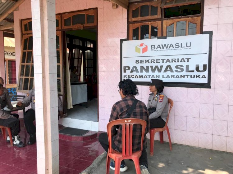 Kawal Tahapan Pemilu 2024 Tetap Aman, Satgas OMB Polres Flotim lakukan sambang dan Patroli