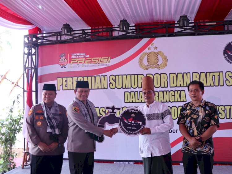 #Bahagianya Warga Ciamis dapat Bantuan Sumur Bor dan  Paket Sembako dari Operasi NCS Polri