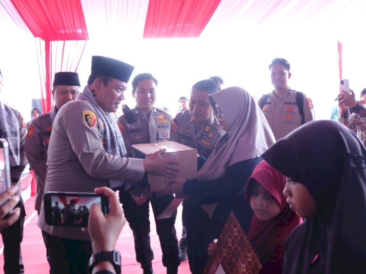 #Bahagianya Warga Ciamis dapat Bantuan Sumur Bor dan  Paket Sembako dari Operasi NCS Polri