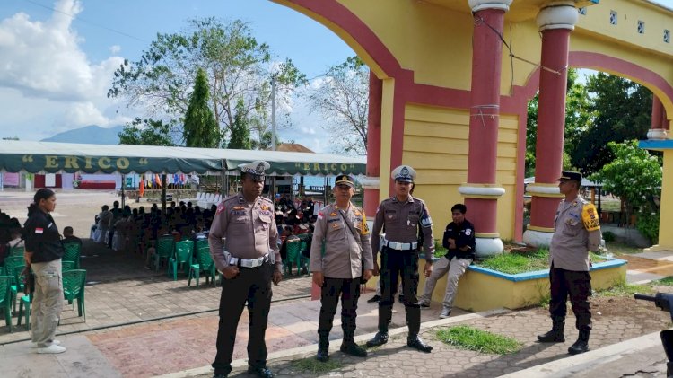 Pengamanan Kampanye oleh Personil OMB Turangga Polres Flotim di 5 titik kegiatan