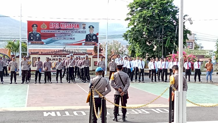 Kapolres Flotim berikan arahan rutin ke anggota untuk terus berikan pelayanan terbaik.