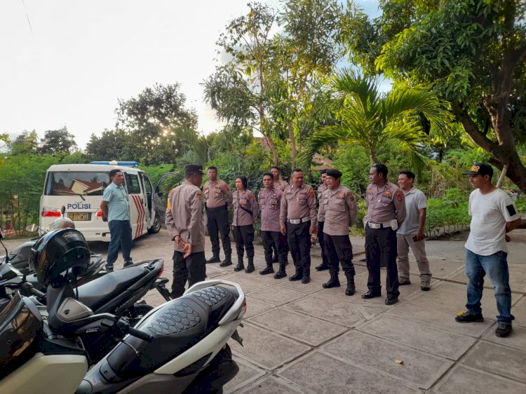 Satgas OMB Turangga Polres Flotim Laksanakan Pengamanan Kampanye di Wilayah Kab. Flores Timur