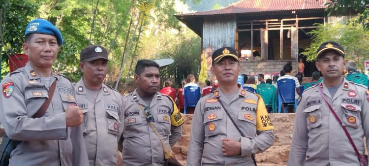 Pengamanan Kampanye Terbatas Satgas OMB Polres Flotim Dalam Tahapan Pemilu 2024