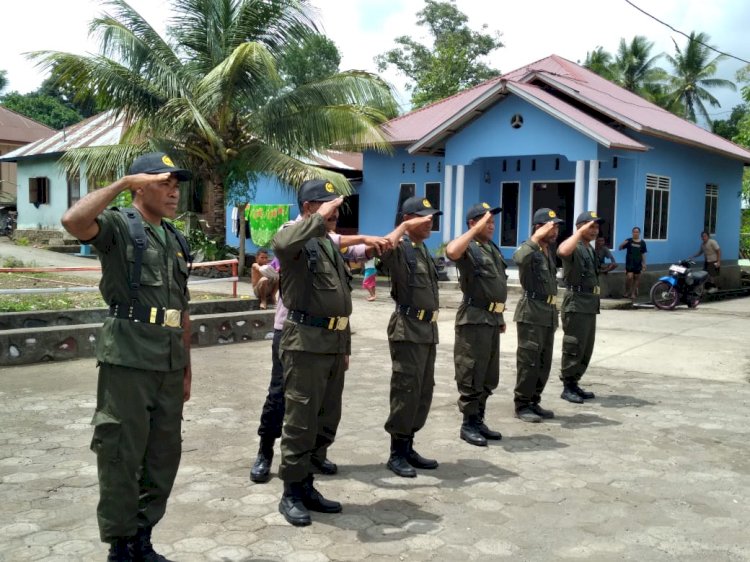 Mengasah Dan Tingkatkan Kemampuan Linmas, Bhabinkamtibmas Dan Babinsa Berikan Pelatihan PBB