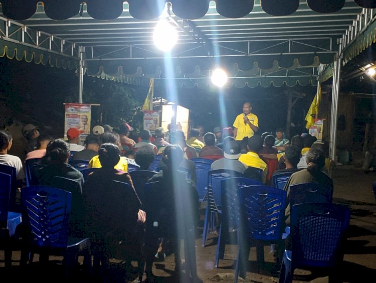 Kampanye Tatap Muka Terbatas/Dialogis Bhabinkamtibmas Polsek Adonara Monitoring Pastikan Berjalan Aman Dan Tertib