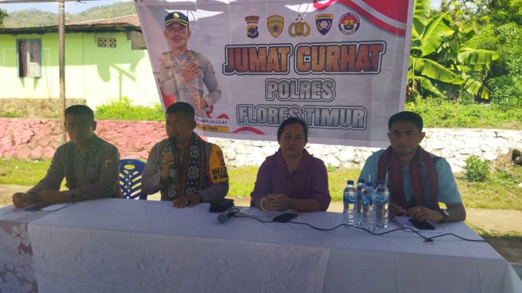 Program Jumat Curhat, Polres Flotim Hadir Untuk Masyarakat