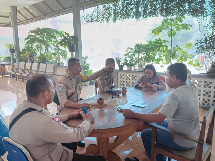 Hari Pertama Operasi Lilin Turangga 2023 Pos Terpadu Polres Flotim Jaga Situasi Keamanan Tetap Kondusif