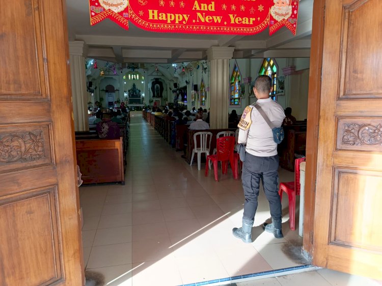 Misa Hari Raya Natal Hari Kedua, TNI POLRI Hadir Jaga Keamanan